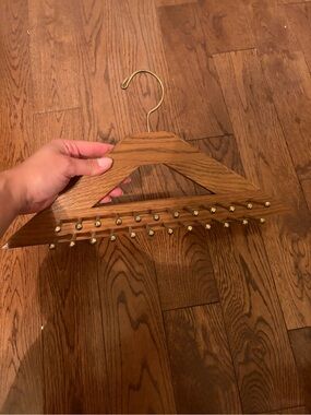 Wooden Multi-Peg Hanger (ties, belts, jewlery)
